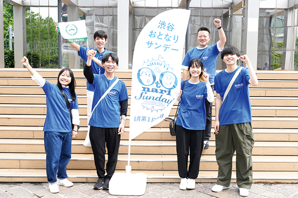 青山学院大学の学生ボランティアの皆さん