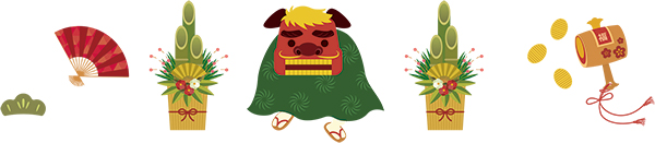 獅子舞のイラスト