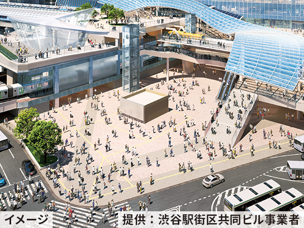 ハチ公広場の整備後イメージ