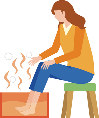 足湯 イメージイラスト