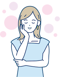 ストレスが解消された状態のイメージイラスト