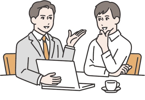 ファイナンシャルプランナーに相談をするイメージイラスト