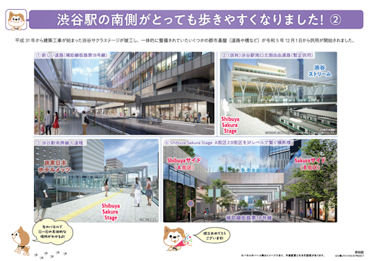 パネル５渋谷駅の南側がとっても歩きやすくなりました！２の画像