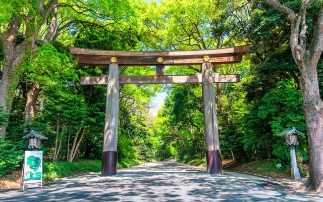 明治神宮の鳥居の写真