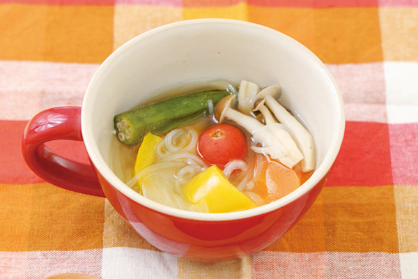 努力賞作品の野菜たっぷりポトフ風スープ