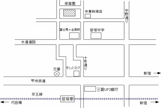 笹塚保育園地図