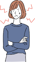 イライラしている人のイラスト