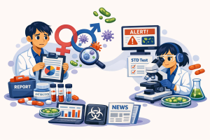 感染症月報のリンクサイトが貼ってある図